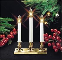 GKI/Bethlehem Lighting All-in-One Brass Candelabra with Light Sensor and Timer