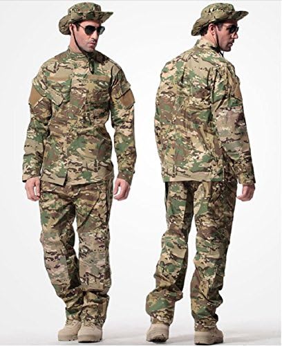 WT Men's Army Combat Suit [L/XL size ACU/CP] Military Uniform (Large, CP)