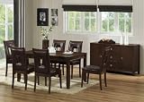 Baxton Studios - New Jersey Brown Wood Modern Dining Set
