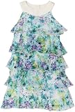 Paperdoll Girls 2-6x Floral Chiffon Tiered Trapeze Dress