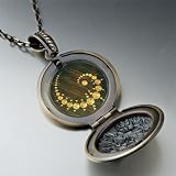 Pugster Alien Crop Circles Pendant Necklace