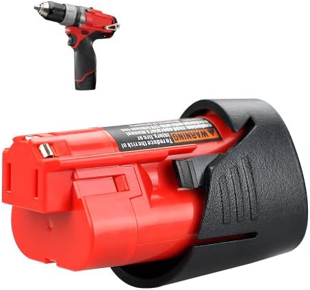 Flylinktech Milwaukee M12 Battery Replacement for Milwaukee 2462-20 2408-20 48-11-2401 48-11-2420