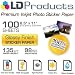 LD Glossy Inkjet Photo Sticker Paper (8.5""X11"") 100 pack