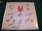 2010 NEW YORK METS TEAM SIGNED AUTOGRAPHED BASEBALL BASE JOHAN SANTANA DAVID WRIGHT COA + PROOF PHOTO