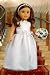 My First Communion - White Satin Communion / Wedding Dress with Matching Headband (Shoes not Include