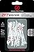 Zero Friction T System Composite 3-Prong Golf Tees (2-3/4 Inch, White with Red Stripe, Pack of 30)