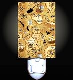 Pirate Treasure Map Decorative Night Light