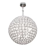 Checkolite Crystal Sphere 14-in. 4 Light Chandelier