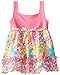 Youngland Baby Girls' Eyelash To Printed Chiffon Tunic with Bike Short