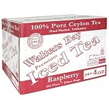 Walters Bay & Company, Pure Ceylon Premium Iced Tea, Raspberry Flavored, 24-Count, 4-Ounce Pouches