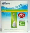 Philips Sonicare Toothbrush e Series Heads Fits: Essence, Xtreme, Elite and Advance - 6 Pack