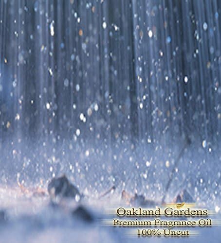 PURE RAIN Fragrance Oil - 100% Premium Grade Uncut Oil - Refreshing Mix of Mint, Lime &amp; Hyacinth Flowers - BULK Fragrance Oil By Oakland Gardens (240 mL - 8.0 fl oz Bottle)