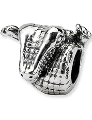 Reflections Beads Silver Crocodile Animal Bead