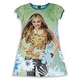 Hannah Montana by Disney - Girls Short Sleeve Hannah Montana Nightgown, Green, Aqua