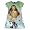 Hannah Montana by Disney - Girls Short Sleeve Hannah Montana Nightgown, Green, Aqua (Size 7/8)