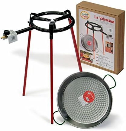 16"- 40cm (Burner+Tri Pod + 18.5" Pan) Gas Burner &amp; Paella Pan Set
