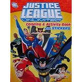 Justice League Coloring and Activity Book 144 Page with 30 Stickers ~ DC Comics
