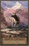 Northwest Art Mall 11 x 17 Poster Grand Canyon Elk by Paul A. Lanquist