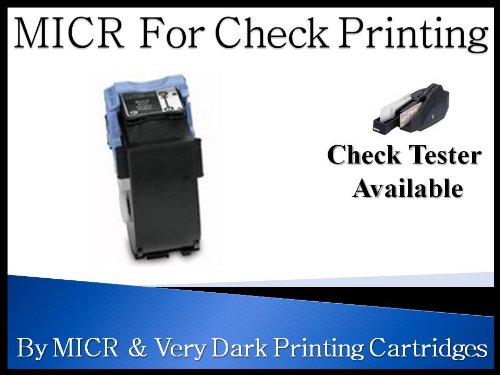 Canon LBP-5960 LBP-5970 LBP-5975 CRG102 102 MICR Toner Cartridge for Check Printing 10K (Use Color Printer to Design and Print Your Own Checks.) by MICR & Very Dark Print Cartridges.