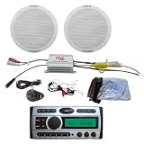 Pyle Deluxe CD MP3 Audio & Speakers Package for Boat Car Truck SUV -- PLCDMR97... 