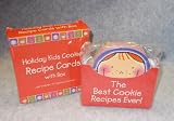 Kids Holiday Christmas Cookie Recipes - 70 Kids Cookie Recipe Cards with Box Holder