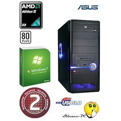 !! HAPPY DAY !! ANKERMANN-PC "SILENT OFFICE 5405" absolut leiser Business PC mit 2 Jahre echte GARANTIE | Windows 7 Home Premium 64 Bit | AMD 2x3,40GHz | Grafik ATI Radeon HD3000 1024MB HDMI - DVI - VGA | 4GB Arbeitsspeicher | 500GB Festplatte | Cardreader intern | ASUS USB 3.0 | 24xDVD-BRENNER DVD Spieler | USB 3 | SUPER FL�STERLEISE PC mit BeQuiet Netzteil und XILENCE Prozessork�hler | 24 Monate Vorort Abholdienst im Servicefall mit incl. und 24 Monate Vorort Service g�nstig zubuchbar