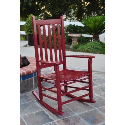 Cedarwood Seaside Porch Rocker Cherry Red
