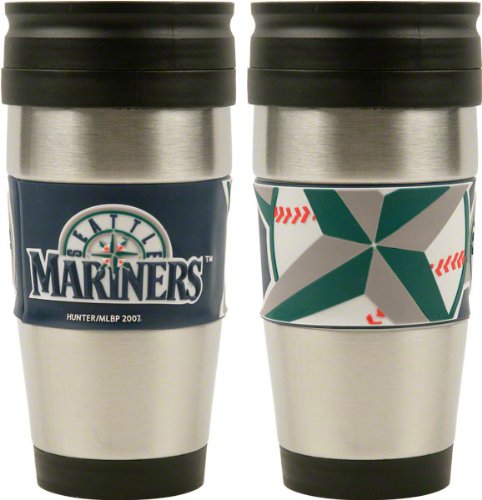 Seattle Mariners Travel Mug: 15 oz Stainless Steel Travel Tumbler