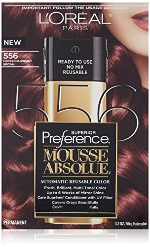 L Oreal Paris Superior Preference Mousse Absolue, 556 Medium Mahogany Brown