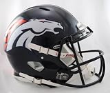 Denver Broncos Riddell Speed Revolution Full Size Authentic Proline Football Helmet - NFL Proline Helmets