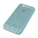 GreatShield TACT Series Design Pattern Rubber Coating Ultra Slim Fit Hard Case Cover for Apple iPhone 5 / 5S (Damask - Teal)