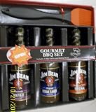 Jim Beam (3) Bottles w/brush - Gourmet BBQ Cooking Gift Pack