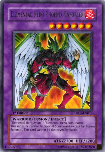 Yugioh Gx - Aster Phoenix Rare Single Card - Elemental Hero Phoenix Enforcer Dp05-en012
