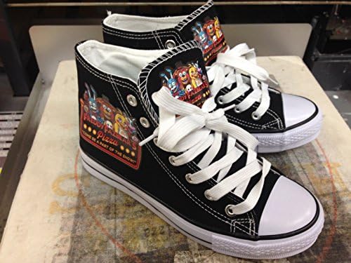 New Red Cheeks Shoes Fnaf Fan Black Mens.women or Kids