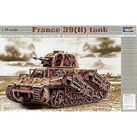 Trumpeter 1/35 French 39(H) Tank with 37mm SA38 L/33 Gun - 352