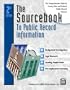 The Sourcebook to Public Record Information : The Comprehensive Guide to County, State & Federal Public Record Information (Sourcebook to Public Record Information, 2nd ed)