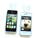 Bunny Crystal Skin Case for Apple iPhone 4 & 4S, Shiny White