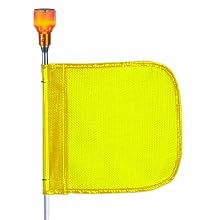Flagstaff FS10 Safety Flag with Light, Male Quick Disconnect Base