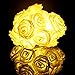KingSo® 20 LED Battery Operated Rose Flower String Lights Wedding Garden Christmas Decor (Warm White)