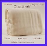 Basiloff Cheesecloth Lot of 2pc 4.8 (9.6 Sq Yds Total) Fine Mesh Unbleached 100% Cotton
