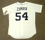 JOEL ZUMAYA Detroit Tigers Majestic Athletic AUTHENTIC Home Baseball Jersey