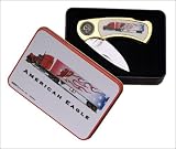 Coffret Couteau Americain Eagle. Cadeau De Collection, routier, camion