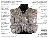 Aqua Design 50+ UPF UV Protection Multi-pocket Camouflage Fishing Vest Sand Color