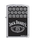 Zippo Jack Daniel's Tennessee Whiskey Satin Chrome Lighter, 8263