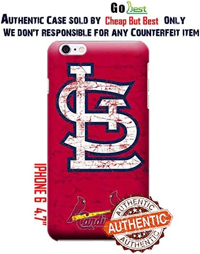 iPhone 6 Cases, MLB - St. Louis Cardinals - Solid Distressed - iPhone 6 Cases - High Quality PC Case