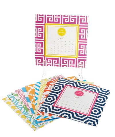 Dabney Lee Monogrammed 12 Month Calendar - Greenwich Name Plate