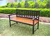 Kitchen & Housewares : Indoor or Outdoor 4 ft. Acacia Bench w/UV Black Finish
