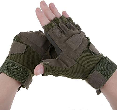 Happylife12 Anti-skidding Wear-resistance Sport Cycling Gloves (Army Green, XL)