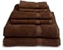Pike Street 100-Percent Egyptian Cotton 725-Gram 6-Piece Towel Set, Cocoa