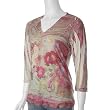 Mineral Brand Multi Vintage Print V-Neck Top